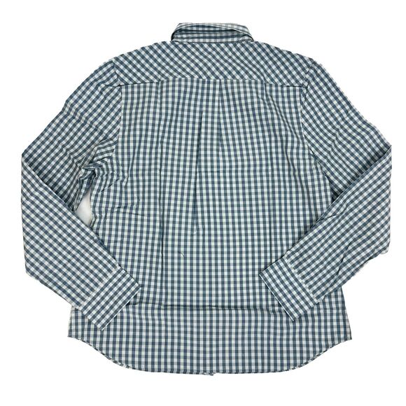 UNTUCKit Crispo Blue & White Plaid Check Gingham Shirt 8 Button Top NWT B61 - Picture 3 of 6